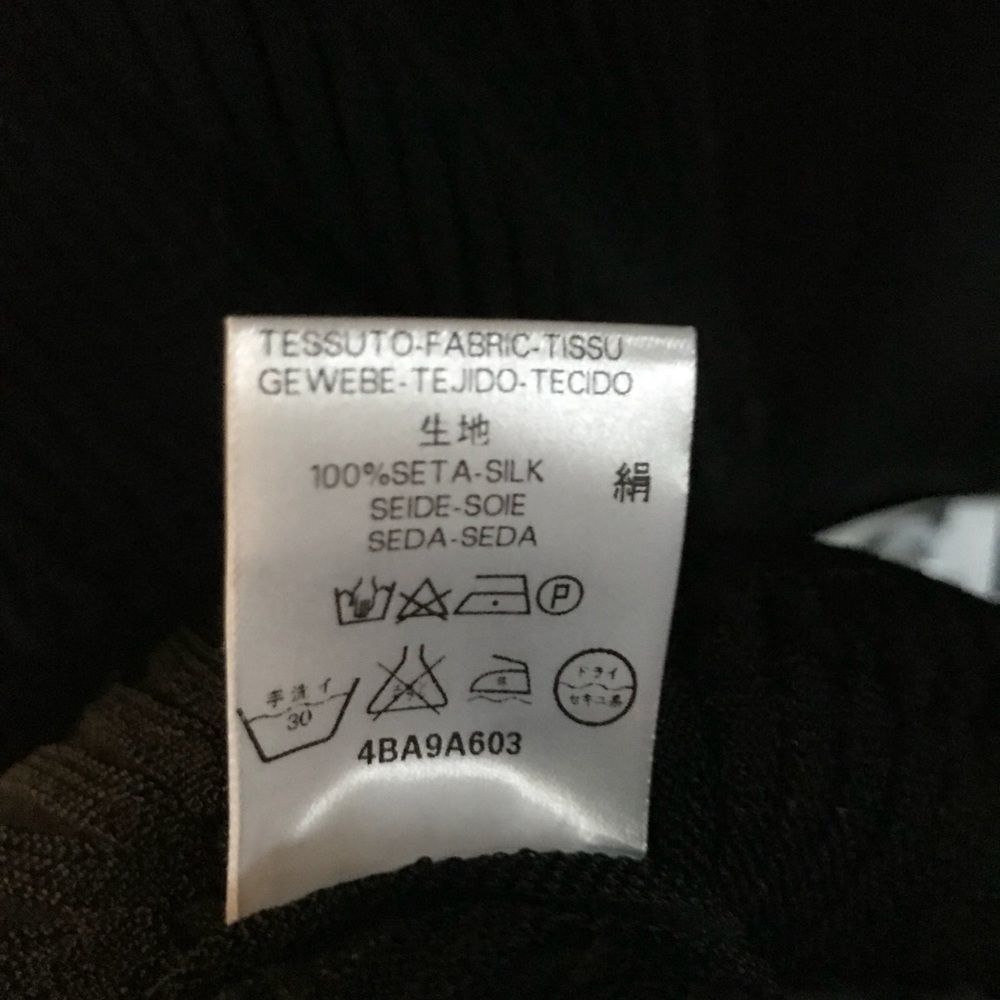 Valentino Garavani Black Jersey Ribbed Dress L NWT - Picture 5 of 6